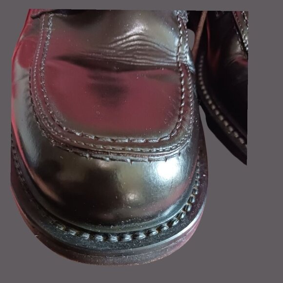 Banana Republic Italian Leather Dress Shoes Oxford blk Size 11 - Picture 7 of 15